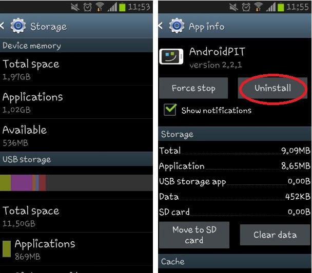 Android báo không đủ dung lượng lưu trữ, phải làm sao đây?