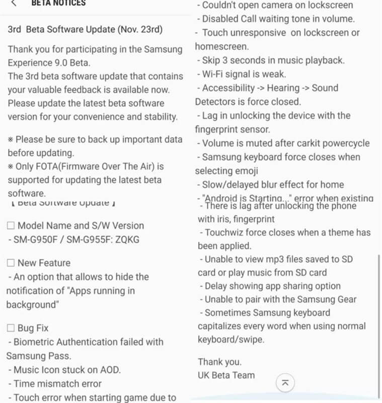 Galaxy S8 và S8 Plus được cập nhật Android Oreo phiên bản Beta 3